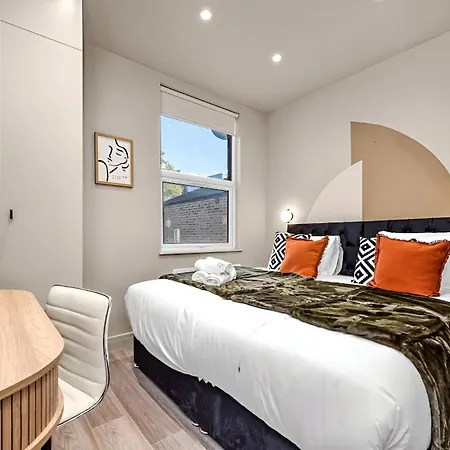 Glam Compact Studio With Chic Kitchenette